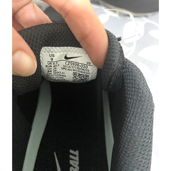 Nike Renew Hyperdiamond 4 Softball Cleats Size 9 Women Unisex Black Gray - Picture 5 of 11